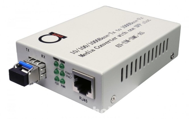 AC-net Single Mode LLF Gigabit Fiber Media Converter